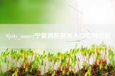红河宁夏消防报名入口官网公告