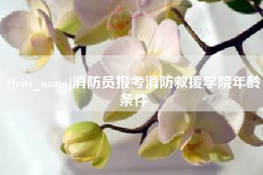 红河消防员报考消防救援学院年龄条件