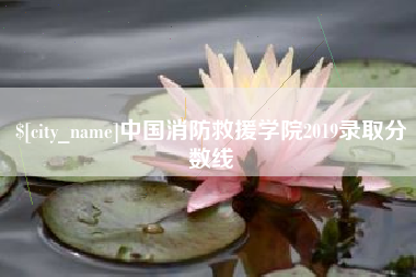 红河中国消防救援学院2019录取分数线