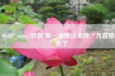红河骄傲!第一波奥运金牌“九宫格”齐了