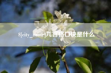 红河九宫格口诀是什么