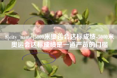 红河5000米奥运会达标成绩-5000米奥运会达标成绩是一道严苛的门槛