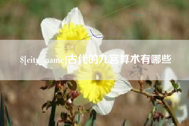 红河古代的九宫算术有哪些