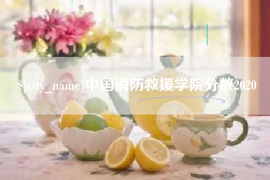 红河中国消防救援学院分数2020