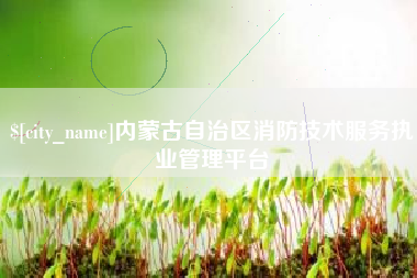 红河内蒙古自治区消防技术服务执业管理平台