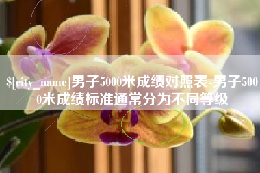 红河男子5000米成绩对照表-男子5000米成绩标准通常分为不同等级