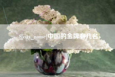 红河中国的金牌有几名