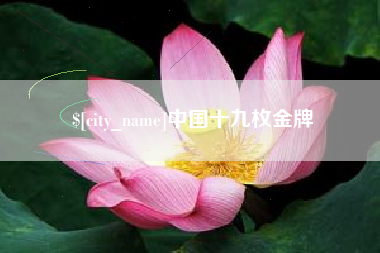 红河中国十九枚金牌