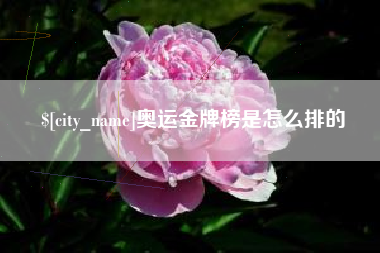 红河奥运金牌榜是怎么排的