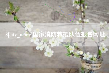 红河国家消防救援队伍报名网址