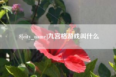 红河九宫格游戏叫什么
