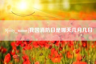 红河我国消防日是哪天几月几日