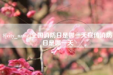 红河全国消防日是哪一天宣传消防日是哪一天