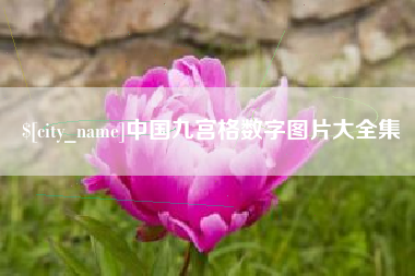 红河中国九宫格数字图片大全集