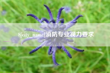 红河消防专业视力要求