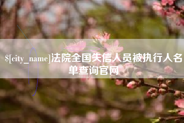 红河法院全国失信人员被执行人名单查询官网