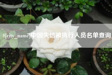 红河中国失信被执行人员名单查询