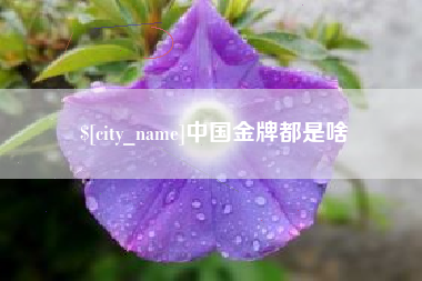 红河中国金牌都是啥