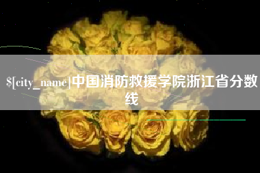 红河中国消防救援学院浙江省分数线
