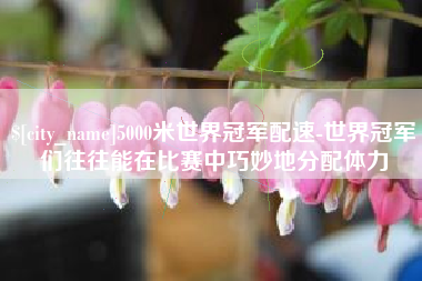 红河5000米世界冠军配速-世界冠军们往往能在比赛中巧妙地分配体力