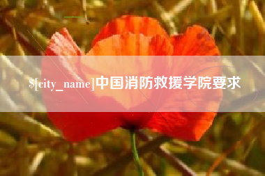 红河中国消防救援学院要求