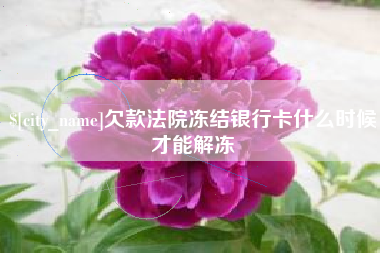红河欠款法院冻结银行卡什么时候才能解冻