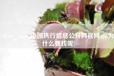 红河中国执行信息公开网官网app为什么要钱呢