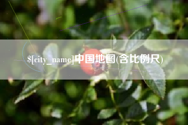 红河中国地图(含比例尺)
