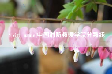 红河中国消防救援学院分数线